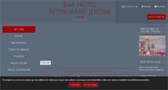 Desktop Screenshot of hotel-restaurant-chezjerome.fr