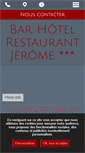 Mobile Screenshot of hotel-restaurant-chezjerome.fr